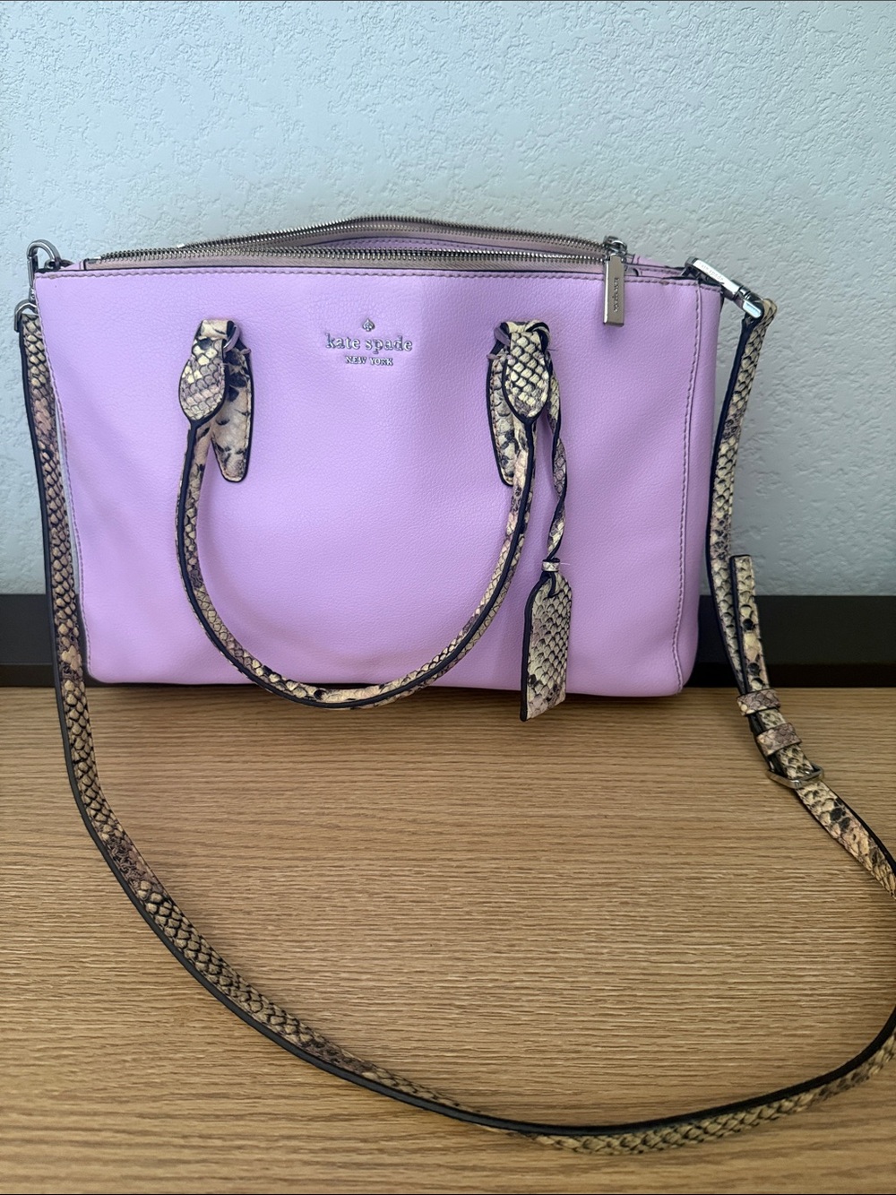 KATE SPADE MEDIUM TRIPLE COMPARTMENT SATCHEL DANI EXOTIC RARE!!!